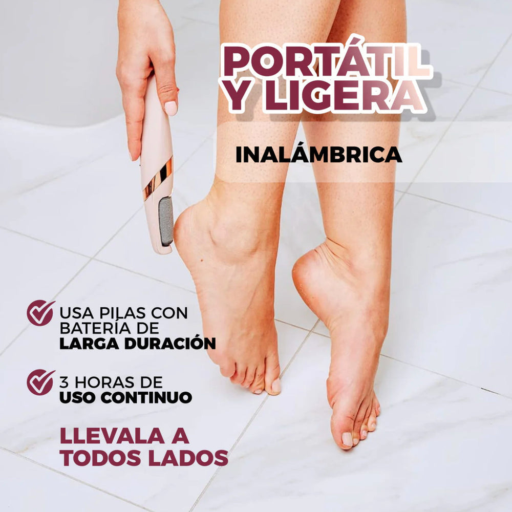 Pedicura Eléctrica: Pies Suaves en Minutos (Carga USB)