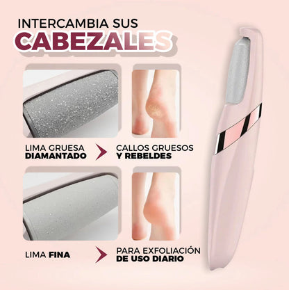 Pedicura Eléctrica: Pies Suaves en Minutos (Carga USB)