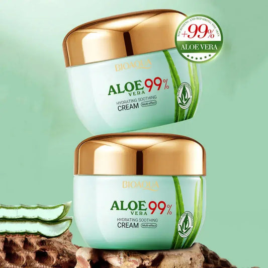 Crema Hidratante Reparadora y Reafirmante con Aloe Vera 99% (50g)